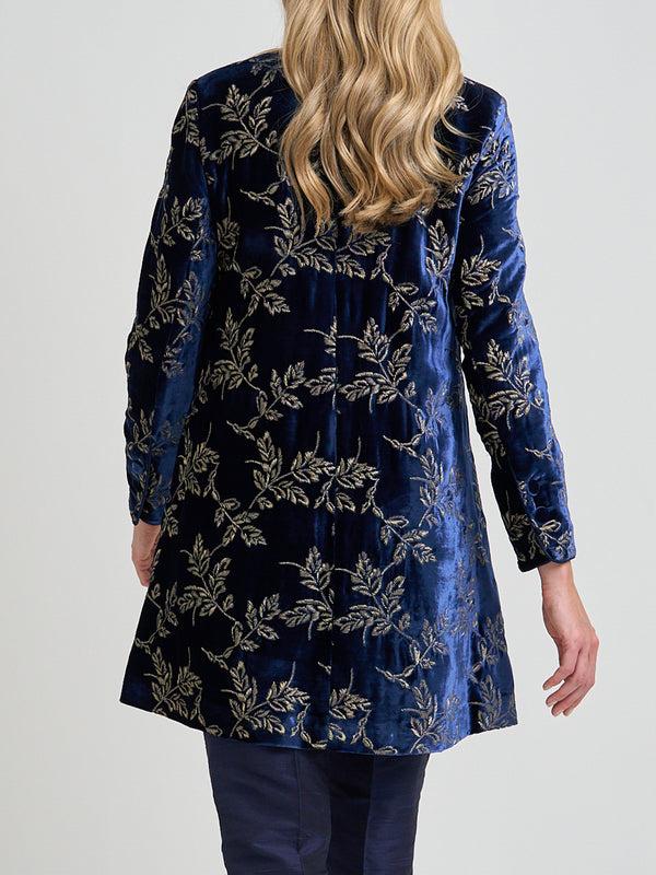 Favourbrook Swing Jacket Royal Blue Laxton Silk Velvet