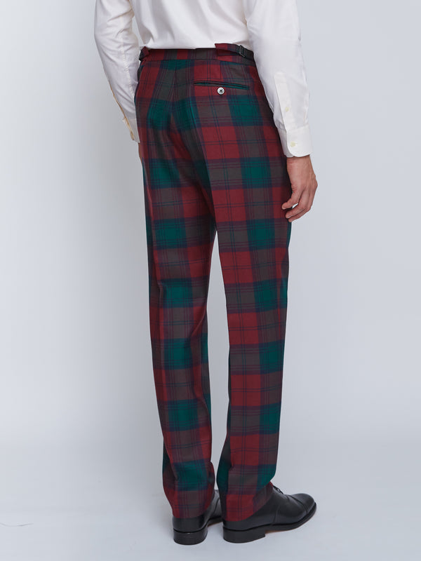Favourbrook Tartan Lindsey High Waisted Flat Front Trousers