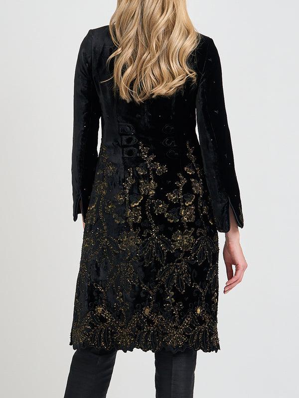 Favourbrook Westminster Coat Black Althorp Silk Velvet