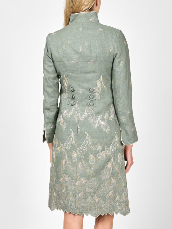 Favourbrook Westminster Coat Khaki Floyd Crease Resist Linen