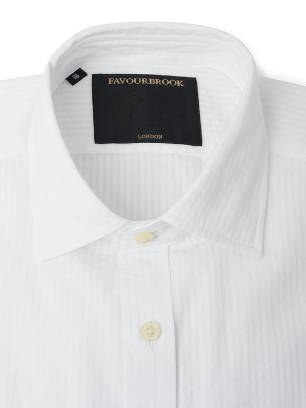 Favourbrook White Hattison Organic Cotton Helford Shirt