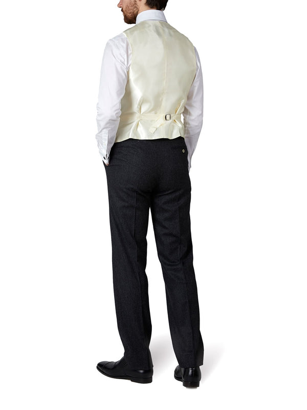 Favourbrook Yellow Petersham Single Breasted Waistcoat