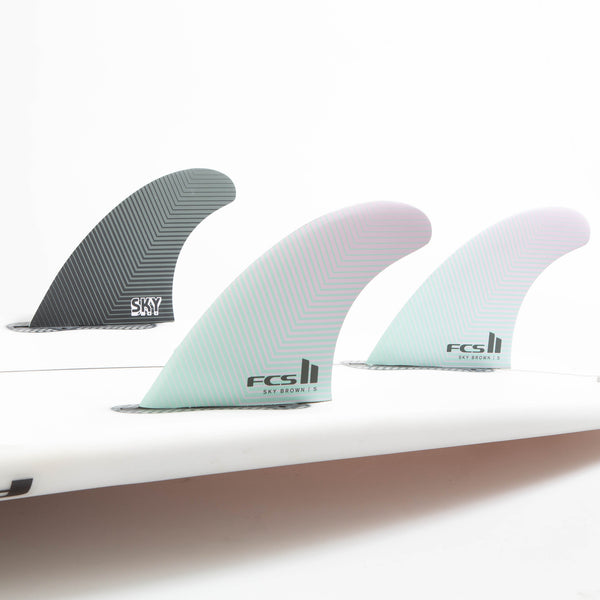 Fcs FCS II Sky Brown Tri Fin Set