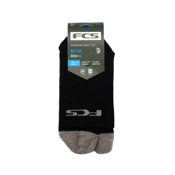 fcs Shorebreak Sandal Sock (Split Toe) - Mid Tide