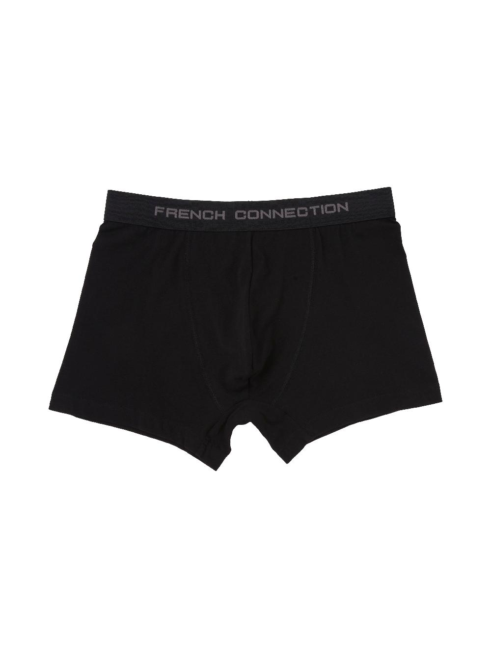 Fcuk 3 Pack French Connection Boxers Black/Black/Black