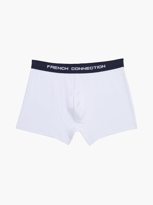 Fcuk 3 Pack French Connection Boxers White/Olive Gn/Black
