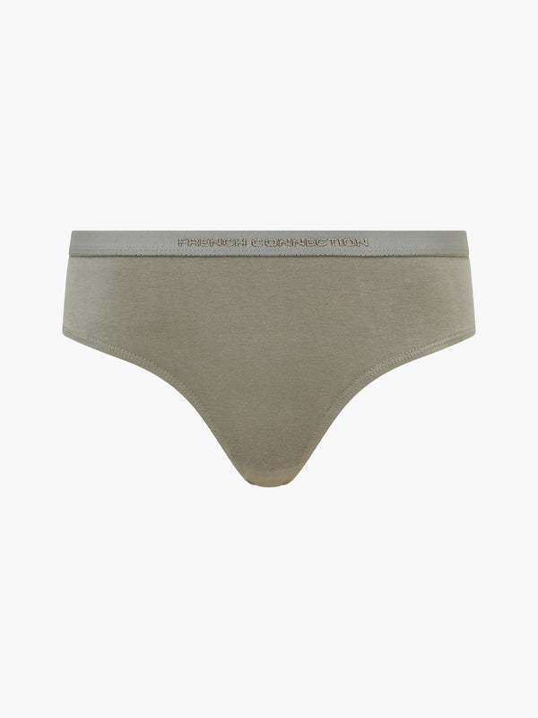 Fcuk 3 Pack French Connection Thongs Blue Tempest/Grey Excalibor/Shadow Mint