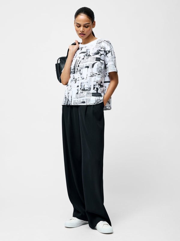 Fcuk Atlantis Dori Short Sleeve T-Shirt Black/White