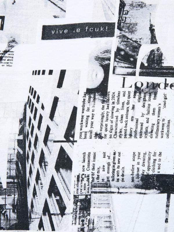 Fcuk Atlantis Dori Short Sleeve T-Shirt Black/White