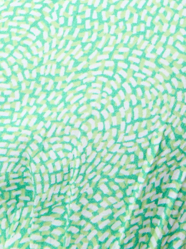 Fcuk Bernice Eco V Neck Printed Tea Dress Minted Green