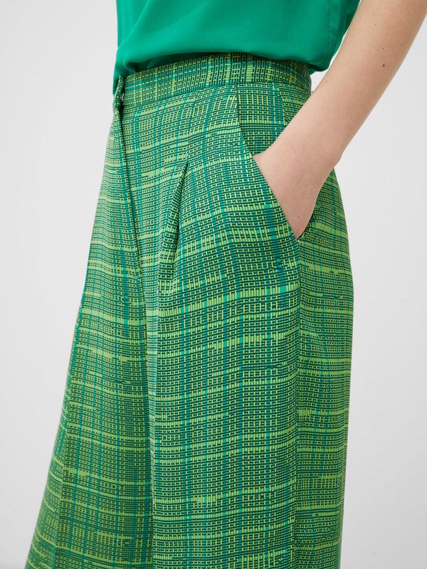 Fcuk Carmen Recycled Crepe Trousers Jelly Bean/Wasabi