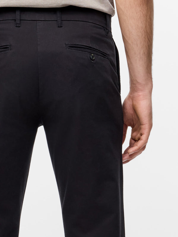 Fcuk Cotton Stretch Chino 34 Inch Regular Fit Black 34