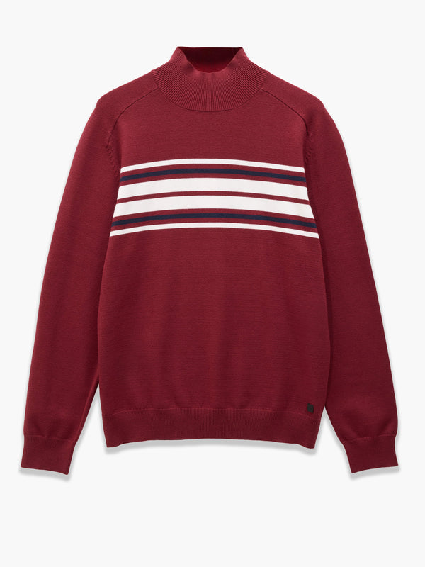 fcuk 1996 Stripe Jumper Oxblood/Multi