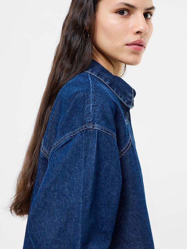 Fcuk Archie Denim Cropped Shirt Archie Denim