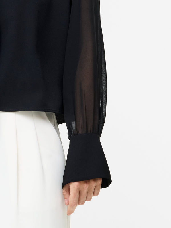 Fcuk Arezzo Neck Tie Shirt Black