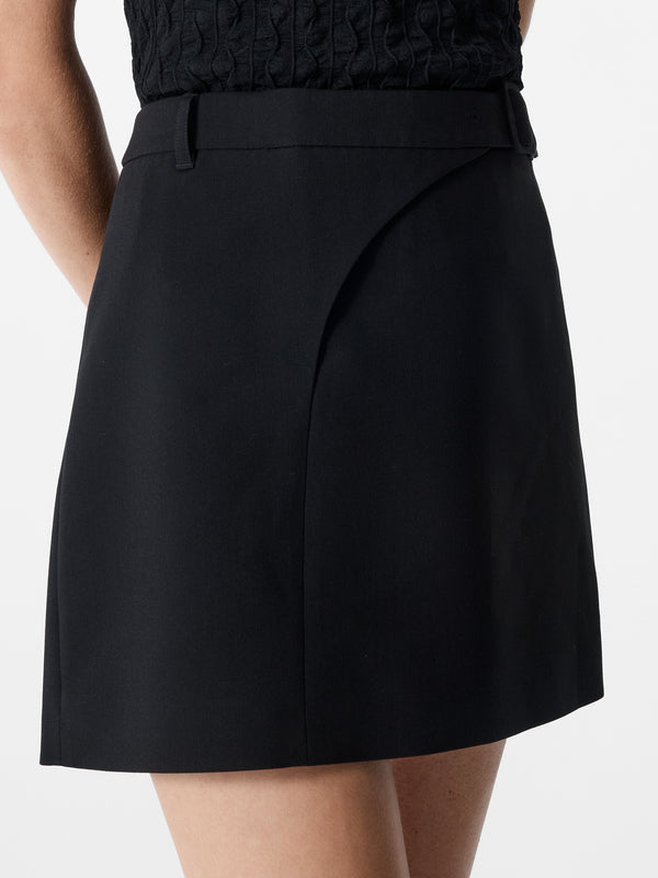 Fcuk Azra Twill Mini Skirt Black