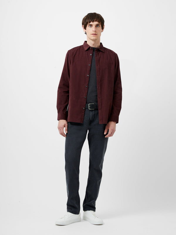 Fcuk Baby Corduroy Shirt Burgundy