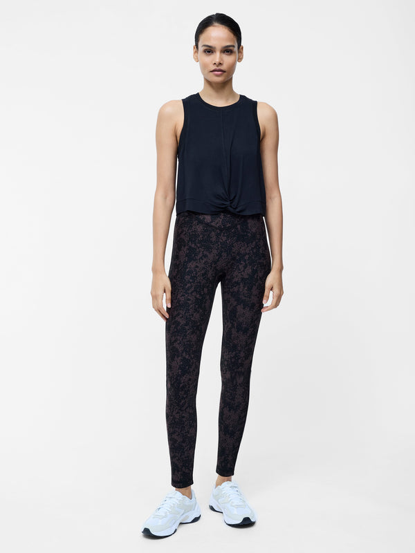 Fcuk Black Jersey Knot Vest Top Black