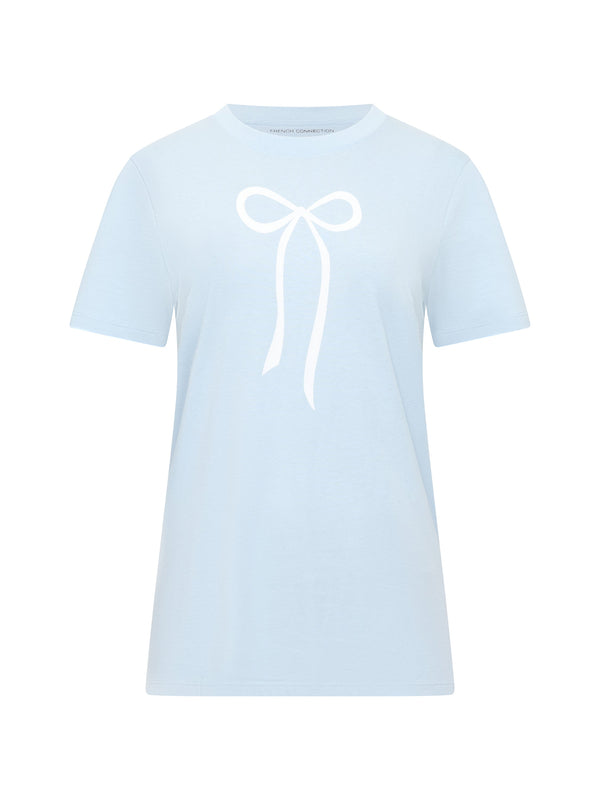 fcuk Bow T-Shirt Cashmere Blue/White