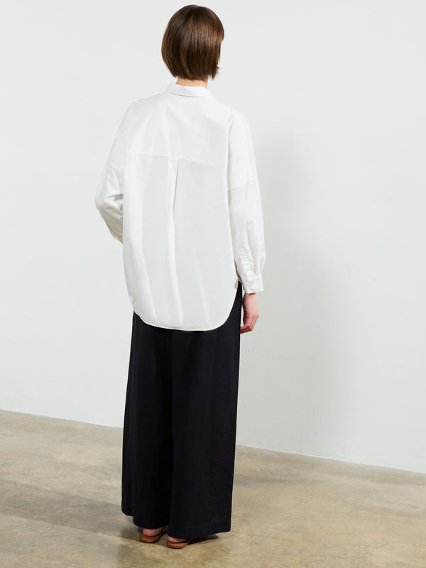 Fcuk Cambria Cotton Popover Shirt Linen White