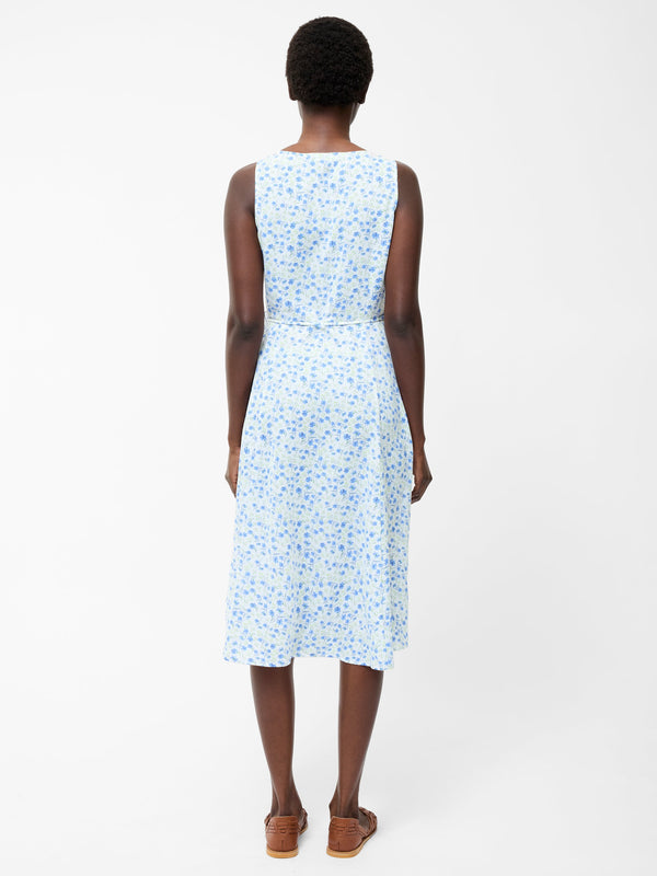 Fcuk Camille V-Neck Sleeveless Dress Summer White