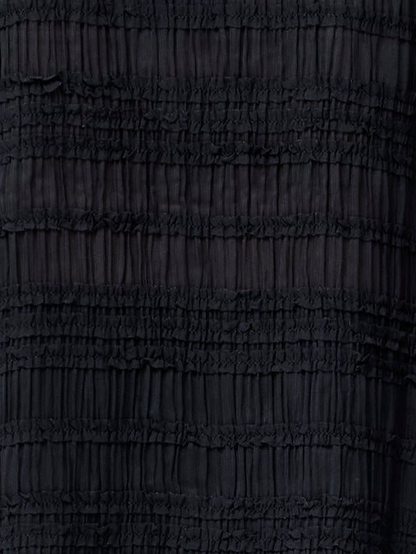 Fcuk Canary Pleated Long Sleeve Shirt Black