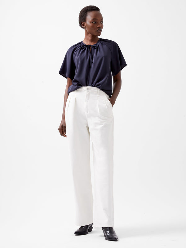 Fcuk Capriana Crepe Light Top Marine