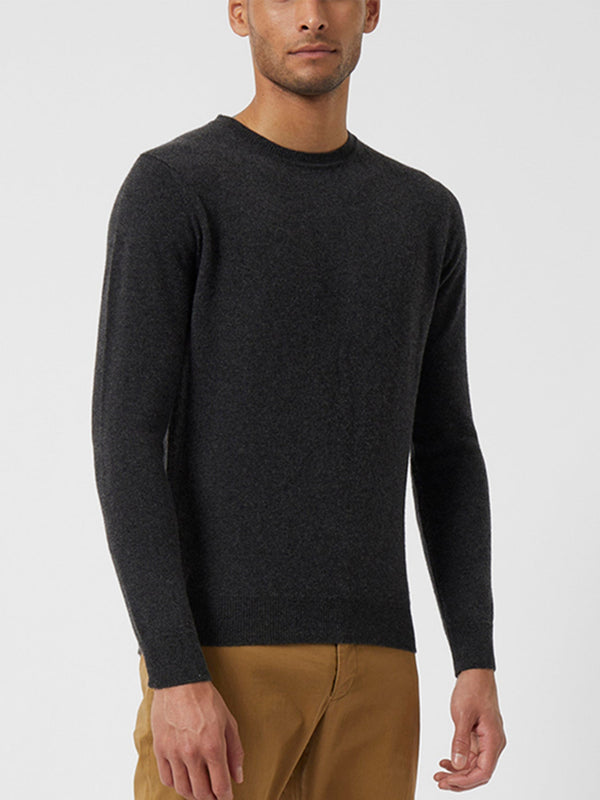 fcuk Cashmere Knit Jumper Charcoal Mel