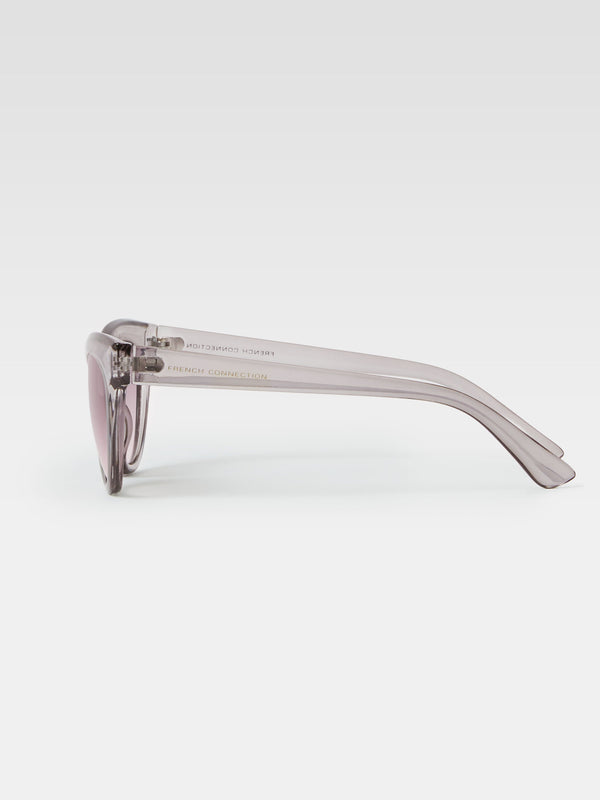 Fcuk Clear Cat Eye Sunglasses Xtal Clear