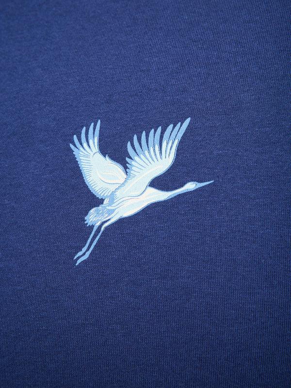 Fcuk Cormorant Organic Graphic T-Shirt Navy