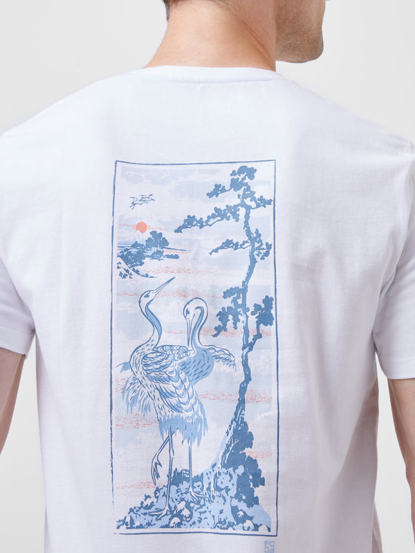 Fcuk Cormorant Organic Graphic T-Shirt White