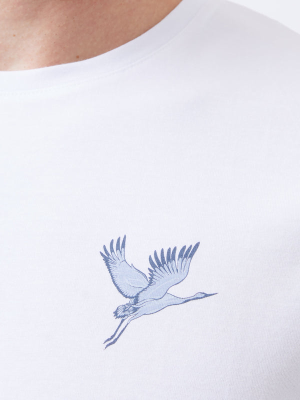 Fcuk Cormorant Organic Graphic T-Shirt White