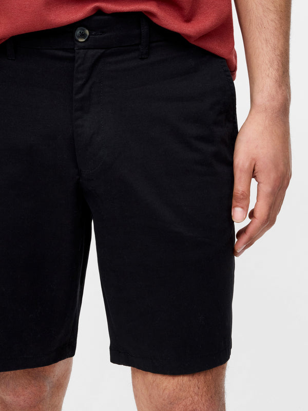Fcuk Cotton Stretch Chino Shorts Black