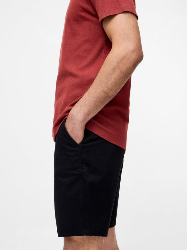 Fcuk Cotton Stretch Chino Shorts Black