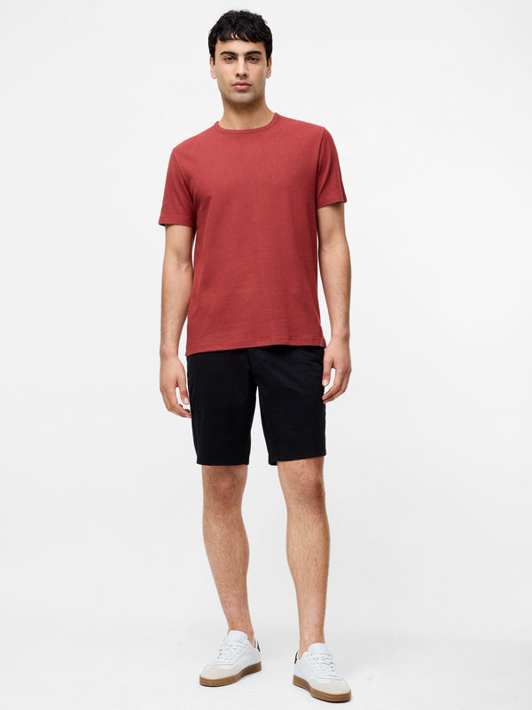 fcuk Cotton Stretch Chino Shorts Black