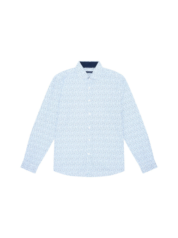 fcuk Daisy Floral Long Sleeve Shirt White