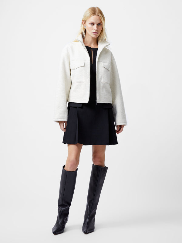 Fcuk Dover Boucle Jacket Cream