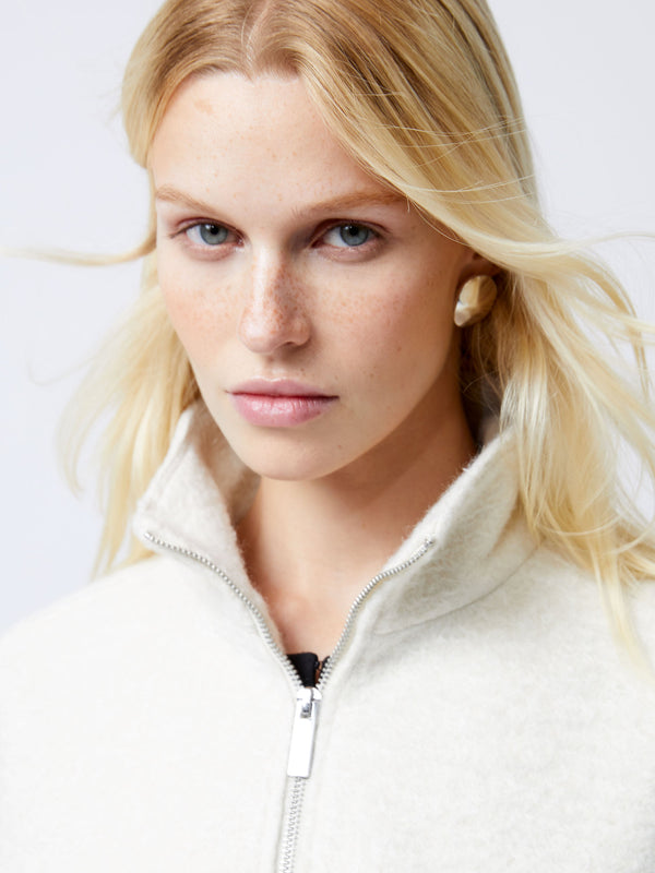 Fcuk Dover Boucle Jacket Cream