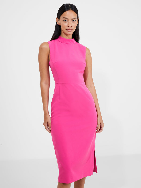 fcuk Echo Crepe Mock Neck Dress