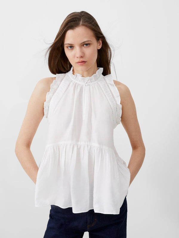 fcuk Emily Frill Top Summer White