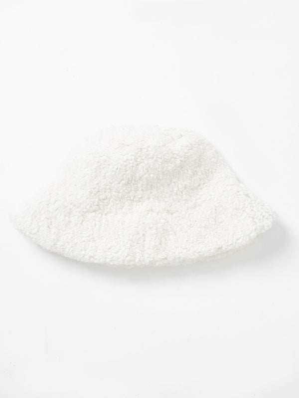 fcuk Faux Shearling Bucket Hat Oatmeal