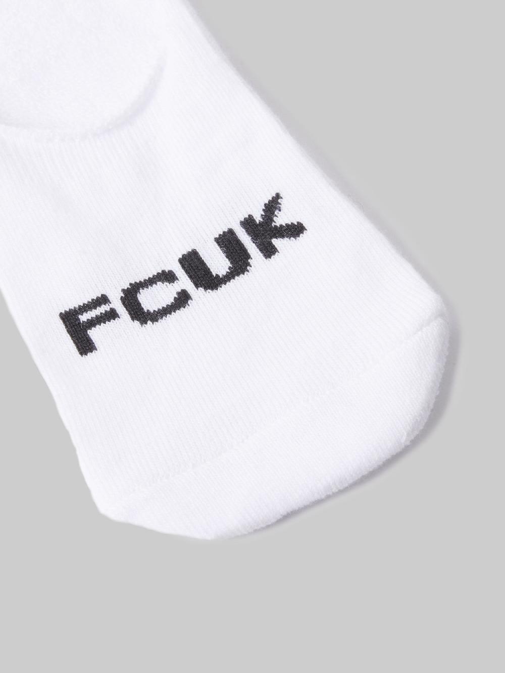 Fcuk FCUK 3 Pack Invisible Socks Nude/White/Black
