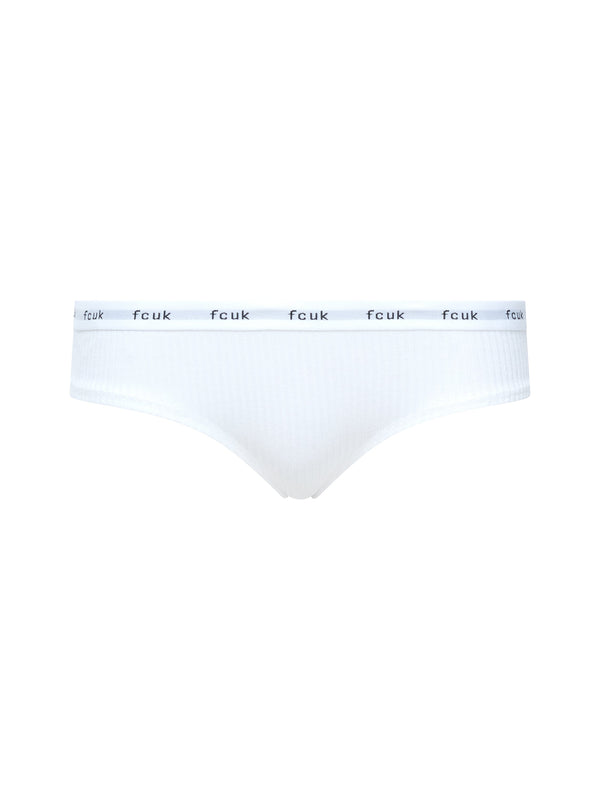 Fcuk FCUK 3 Pack Ribbed Briefs Black/White