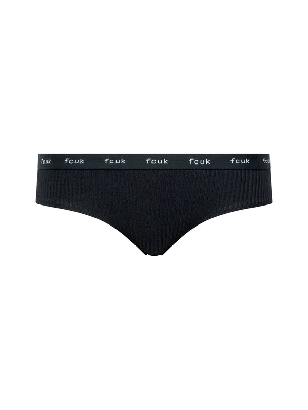 Fcuk FCUK 3 Pack Ribbed Briefs Black/White