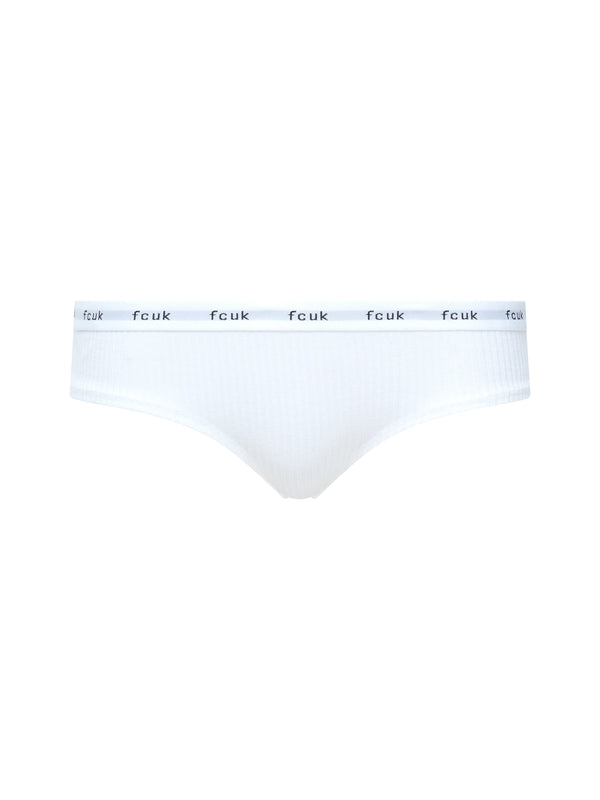 Fcuk FCUK 3 Pack Ribbed Briefs Grey/White/Pink