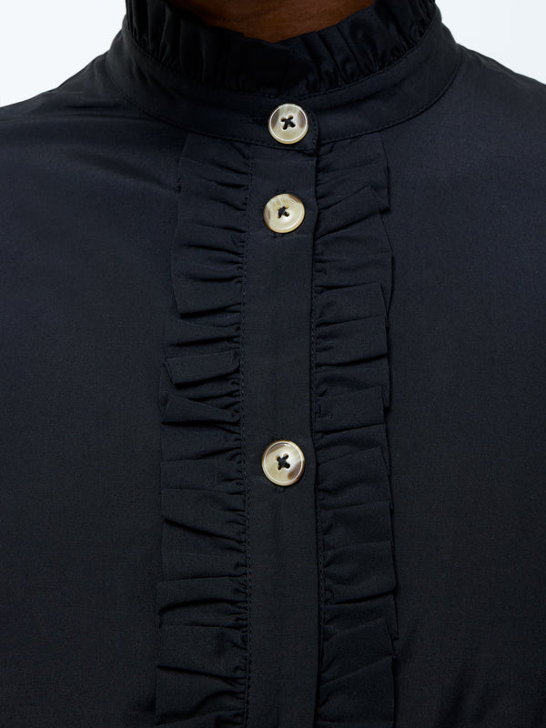 Fcuk Frill Playsuit Black