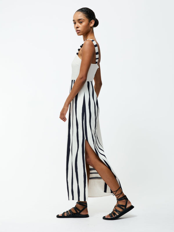 Fcuk Genevieve Ariette Dress White/Black