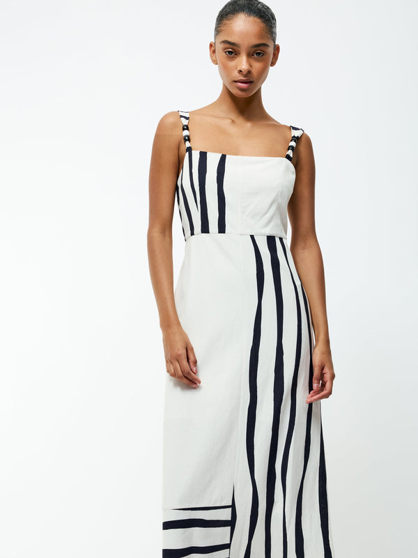 Fcuk Genevieve Ariette Dress White/Black