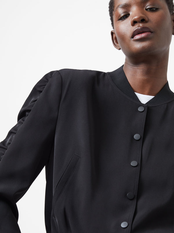 fcuk Harrie Suiting Bomber Jacket Blackout