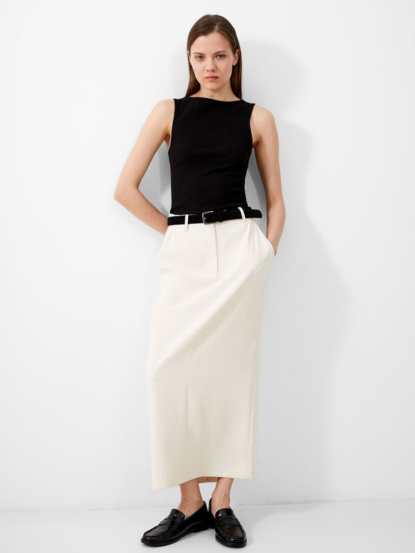 fcuk Harrie Suiting Midaxi Skirt Classic Cream